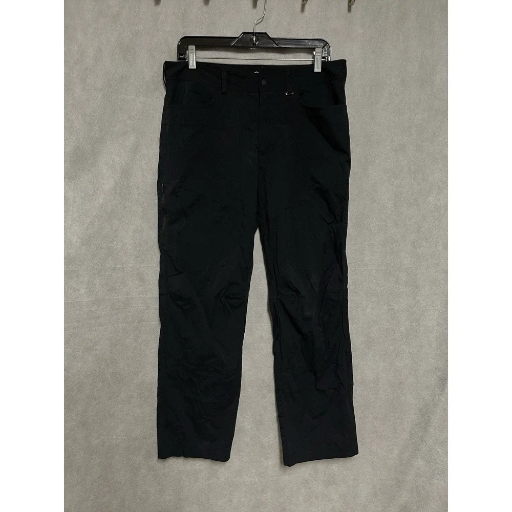 Mountain Hardwear Pants Men 34x30 Black Wildlands Cargo Softshell Ripstop OM4953